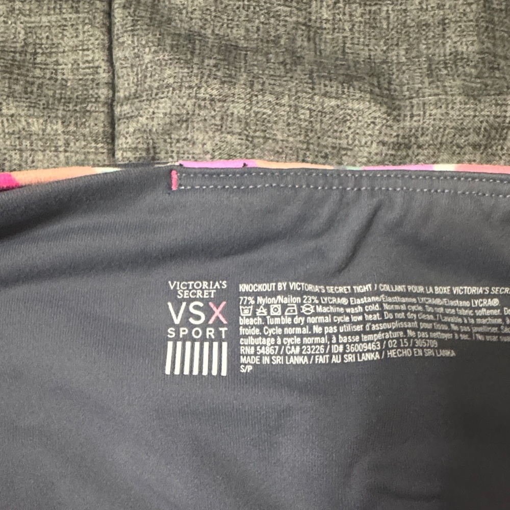 Victoria's Secret Gray and Pink Leggings - Picture 2 of 2